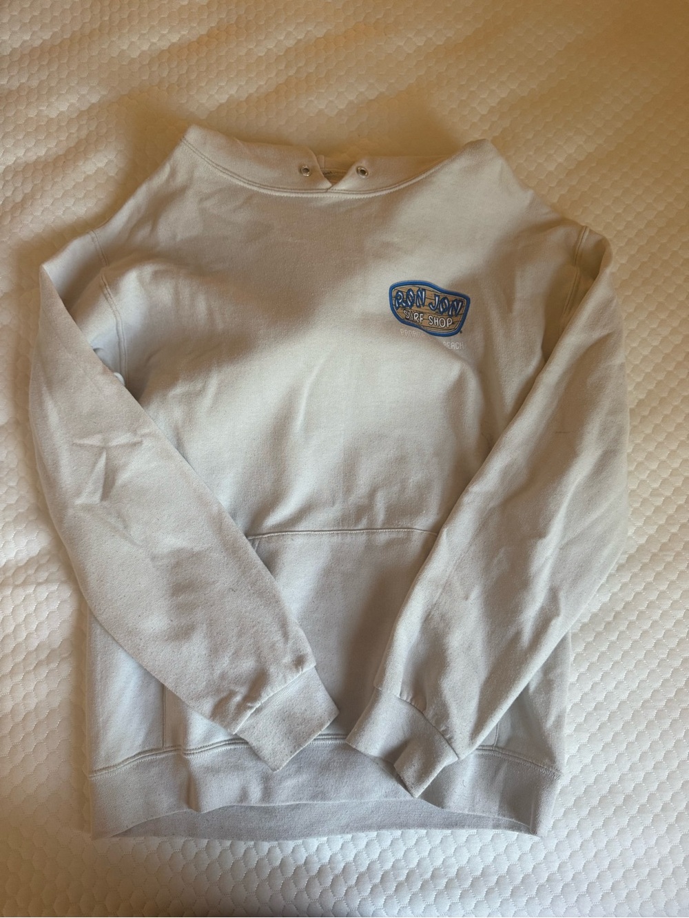 Ron Jon Light Blue Crewneck Sweatshirt with Pocket Patch
